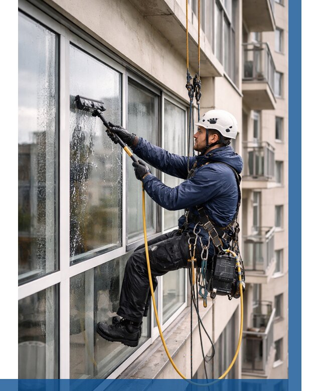 Мойка балконного остекления в Березниках от 3605 р. | ВЫСОТНИК-Брз