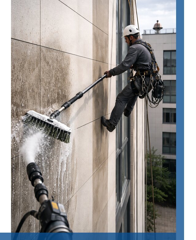 Мойка фасада из керамогранита в Березниках от 309 р. | ВЫСОТНИК-Брз