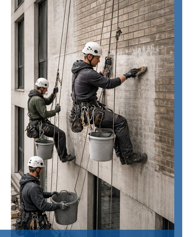 Удаление высолов с фасада в Березниках от 257 р. | ВЫСОТНИК-Брз