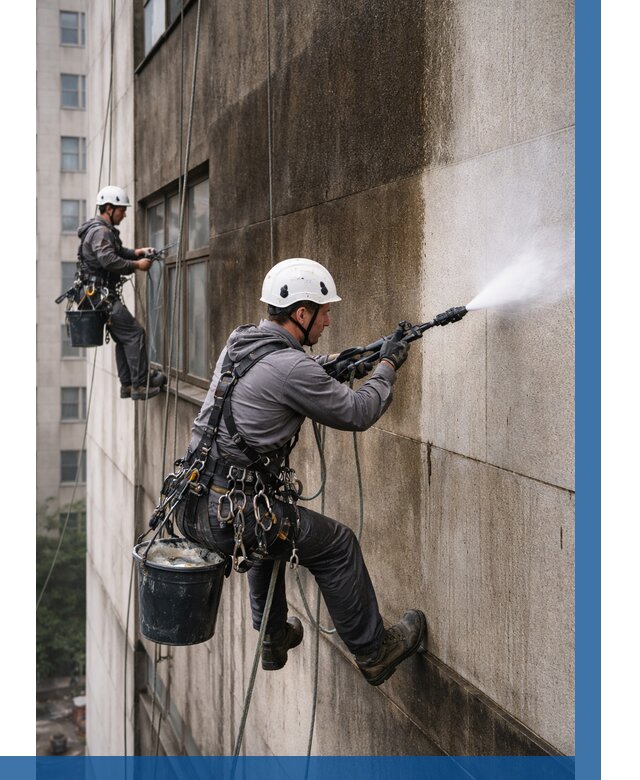 Очистка фасада от копоти в Березниках от 257 р. | ВЫСОТНИК-Брз