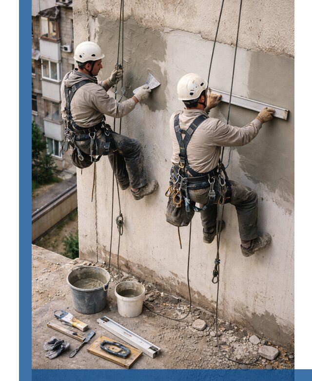 Комплексный ремонт штукатурного фасада с гарантией в Березниках