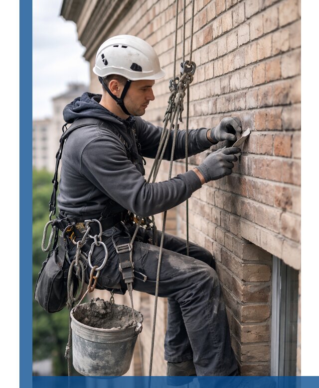 Качественный ремонт кирпичной кладки фасада в Березниках с гарантией