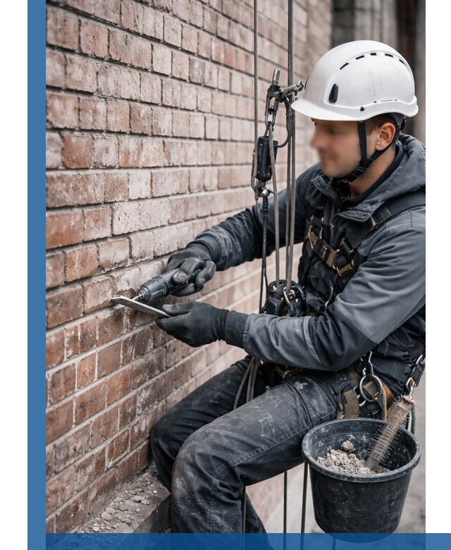 Расшивка кирпичных швов фасадов и стен, ремонт в Березниках