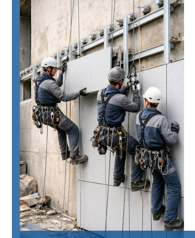 Монтаж вентилируемого фасада в Березниках под ключ с гарантией качества