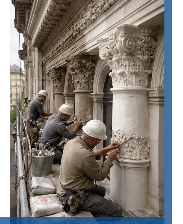 Реставрация фасадной лепнины в Березниках от 2575 р. | ВЫСОТНИК-Брз