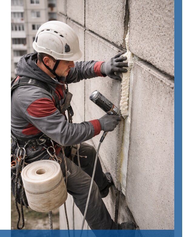 Утепление межпанельных швов в Березниках от 721 р. | ВЫСОТНИК-Брз