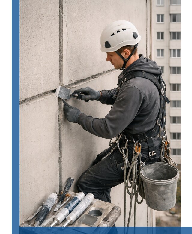 Ремонт межпанельных швов в Березниках герметизация и восстановление