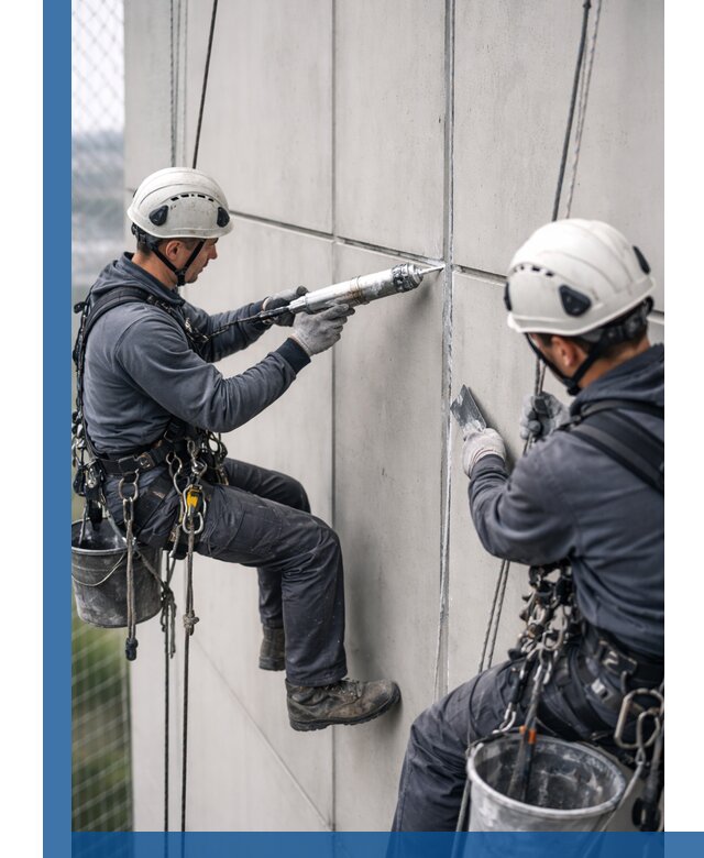 Первичная герметизация швов фасадов и кровель в Березниках