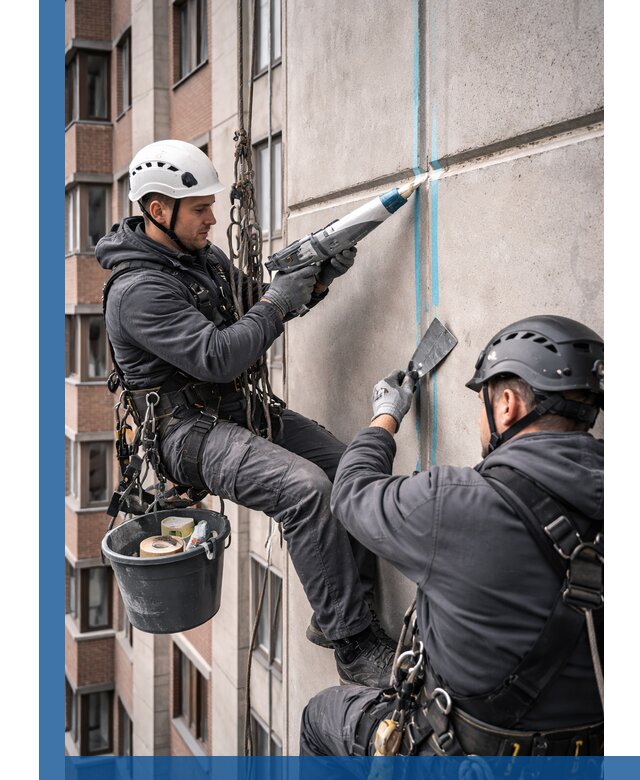 Вторичная герметизация швов фасада и кровли в Березниках