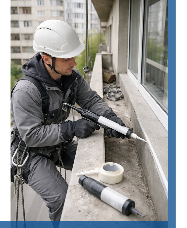 Герметизация швов лоджии в Березниках от 4635 р. | ВЫСОТНИК-Брз