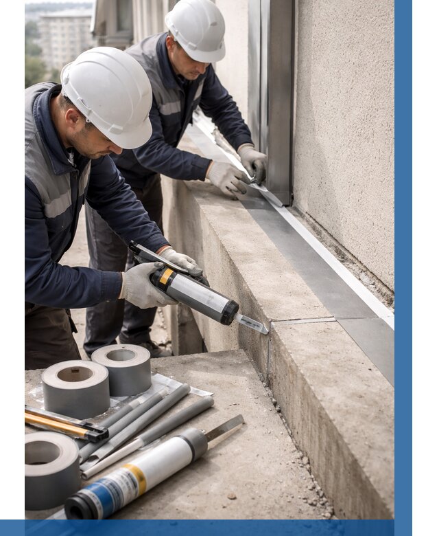 Герметизация примыкания балкона в Березниках от 4635 р. | ВЫСОТНИК-Брз