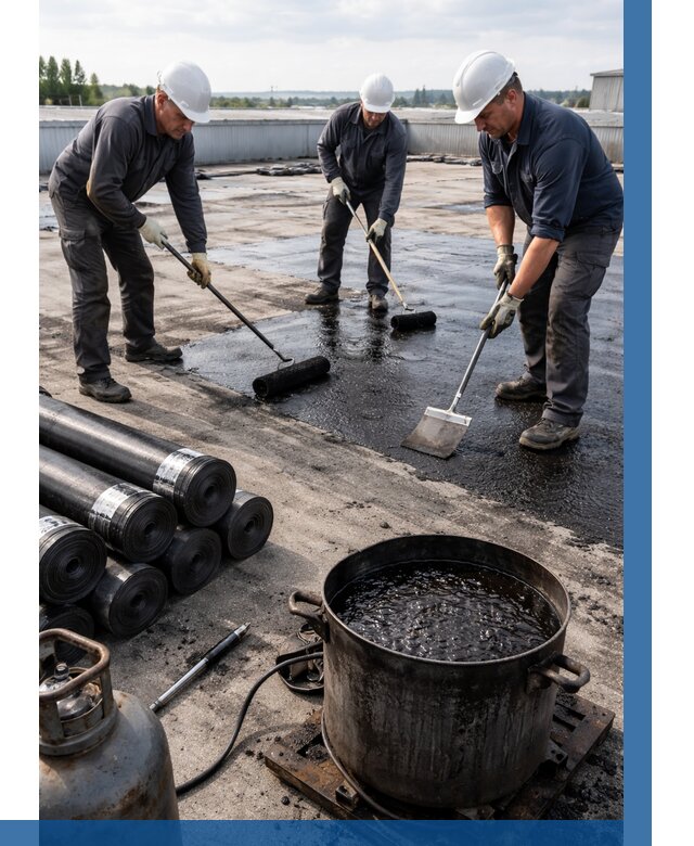 Гидроизоляция кровли мастикой в Березниках от 618 р. | ВЫСОТНИК-Брз