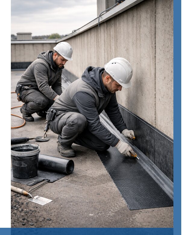 Гидроизоляция примыканий на кровле в Березниках от 927 р. | ВЫСОТНИК-Брз