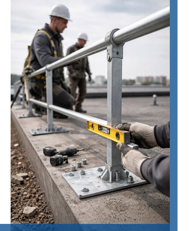 Монтаж кровельного ограждения в Березниках от 1236 р. | ВЫСОТНИК-Брз