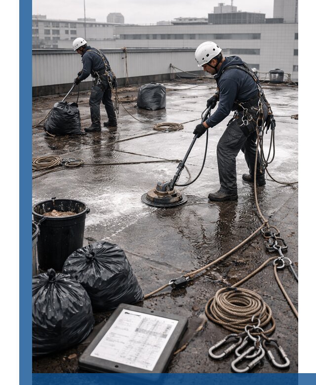 Плановая очистка кровли по графику в Березниках для безопасности