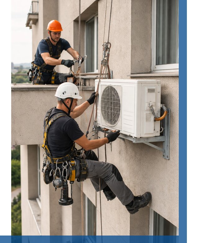 Монтаж внешнего блока кондиционера в Березниках от 6694 р. | ВЫСОТНИК-Брз