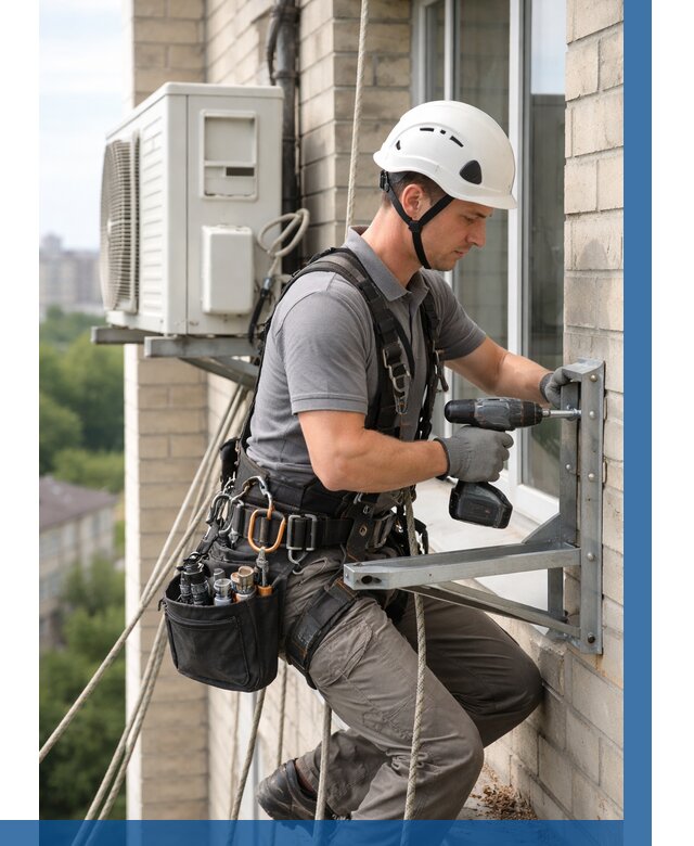 Установка кронштейнов кондиционера в Березниках от 3605 р. | ВЫСОТНИК-Брз