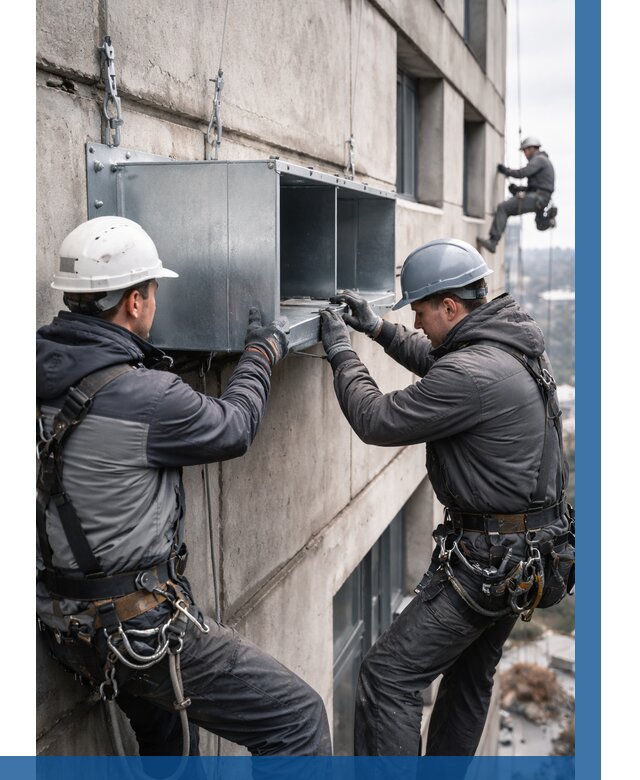 Монтаж вентиляционных коробов в Березниках от 3090 р. | ВЫСОТНИК-Брз