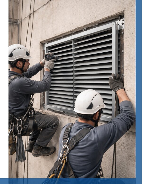 Монтаж вентиляционных решеток в Березниках от 4635 р. | ВЫСОТНИК-Брз