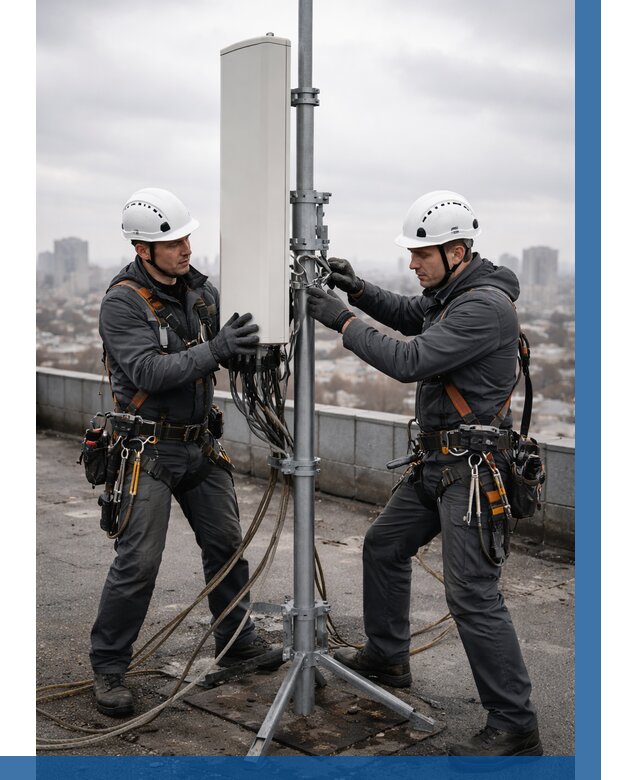 Монтаж антенн связи на крыше в Березниках от 8754 р. | ВЫСОТНИК-Брз