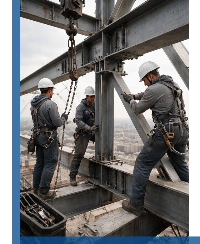 Профессиональный монтаж металлоконструкций на высоте в Березниках