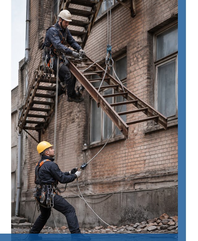 Демонтаж пожарной лестницы в Березниках от 12359 р. | ВЫСОТНИК-Брз