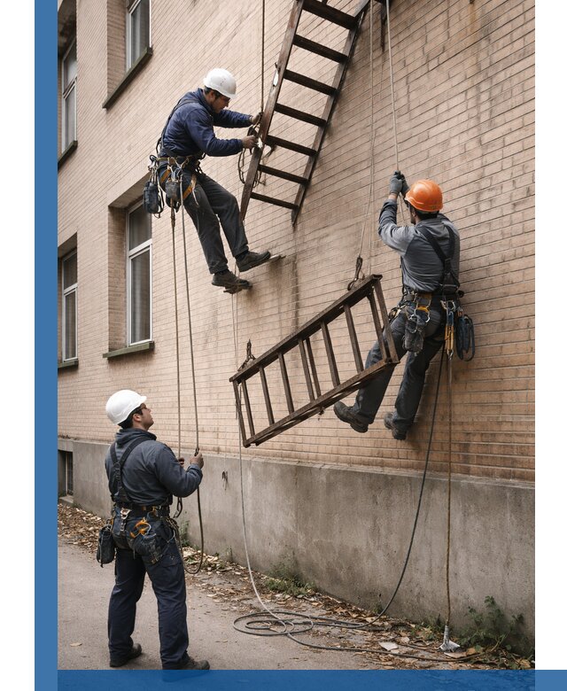 Демонтаж пожарной лестницы в Березниках быстро и безопасно