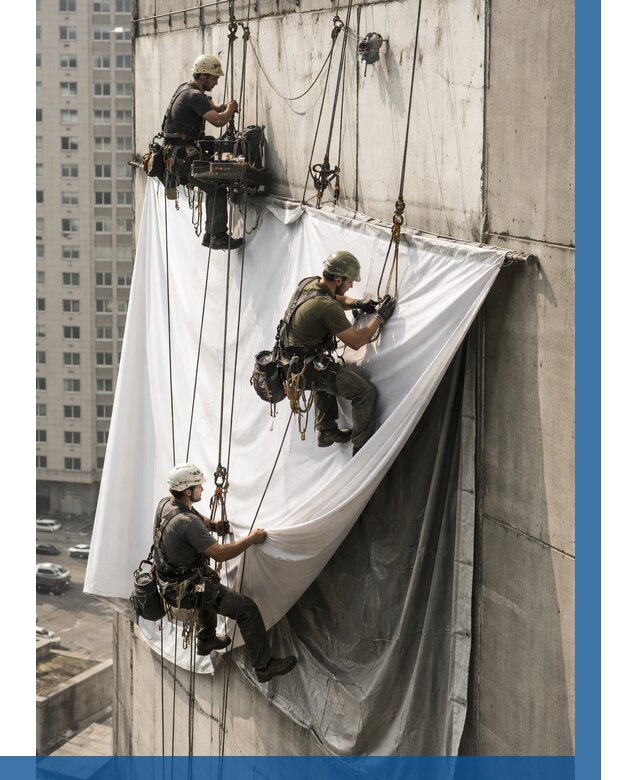 Замена баннерного полотна в Березниках от 6694 р. | ВЫСОТНИК-Брз—заказать