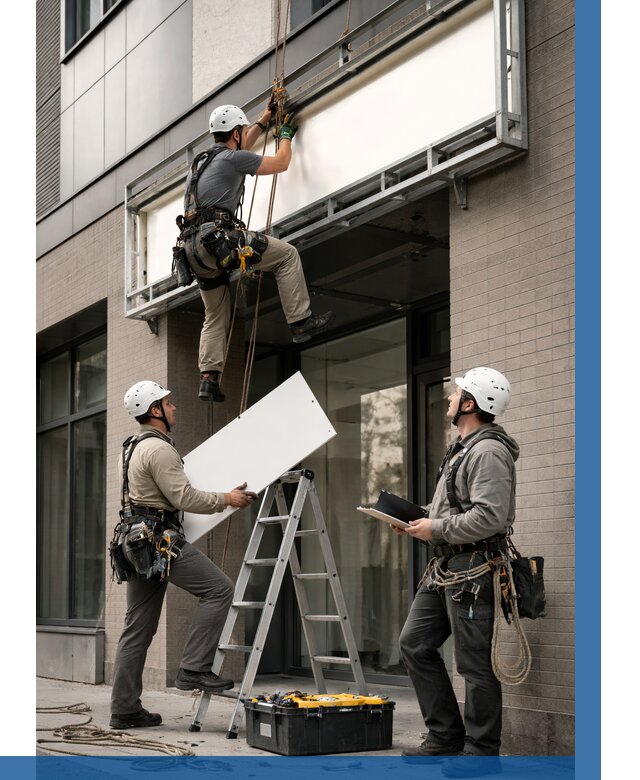 Монтаж светового короба в Березниках от 6694 р. | ВЫСОТНИК-Брз