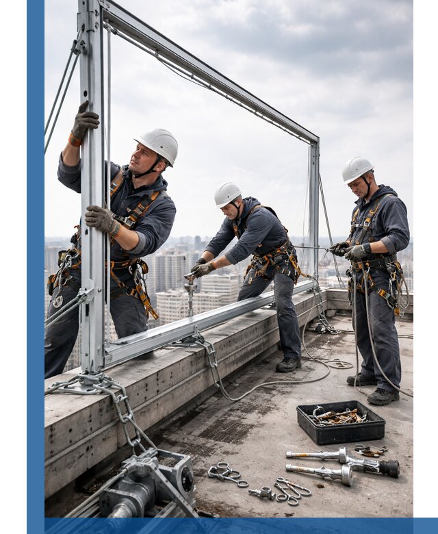 Монтаж крышных рекламных конструкций под ключ в Березниках