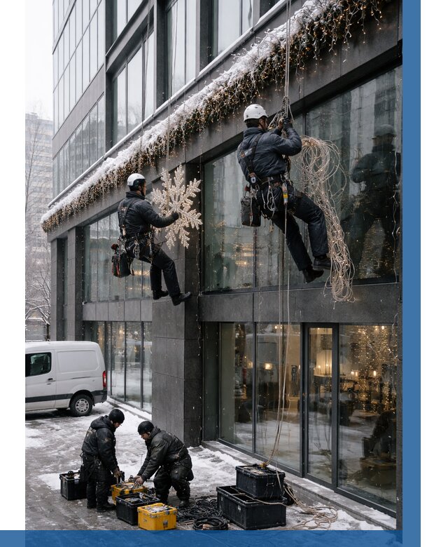 Демонтаж новогоднего оформления в Березниках от 5664 р. | ВЫСОТНИК-Брз