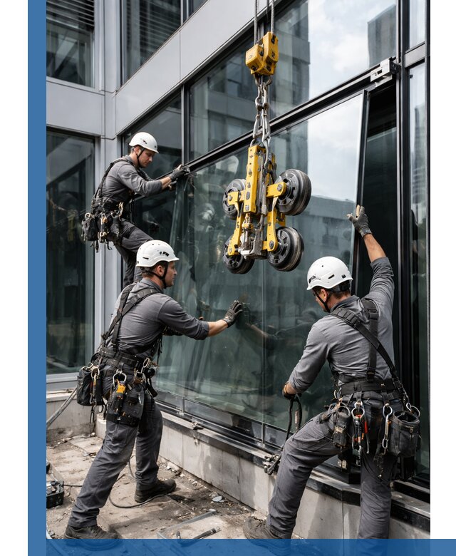 Структурное остекление фасадов в Березниках монтаж и обслуживание