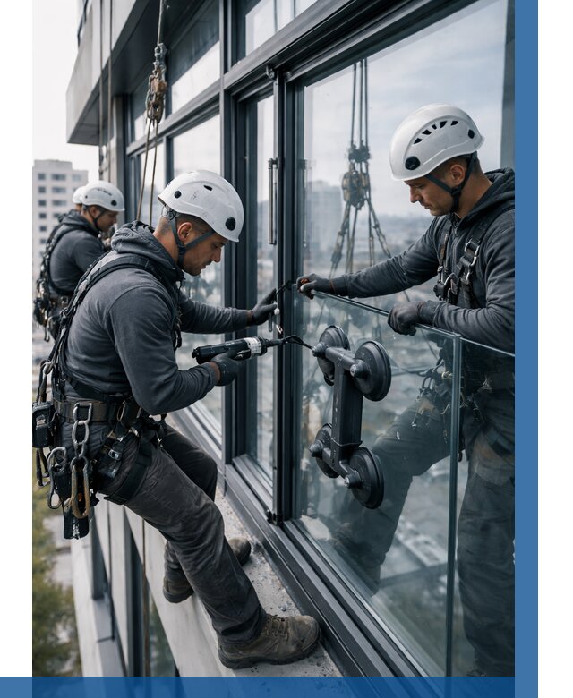 Витражное остекление зданий в Березниках от 3605 р. | ВЫСОТНИК-Брз