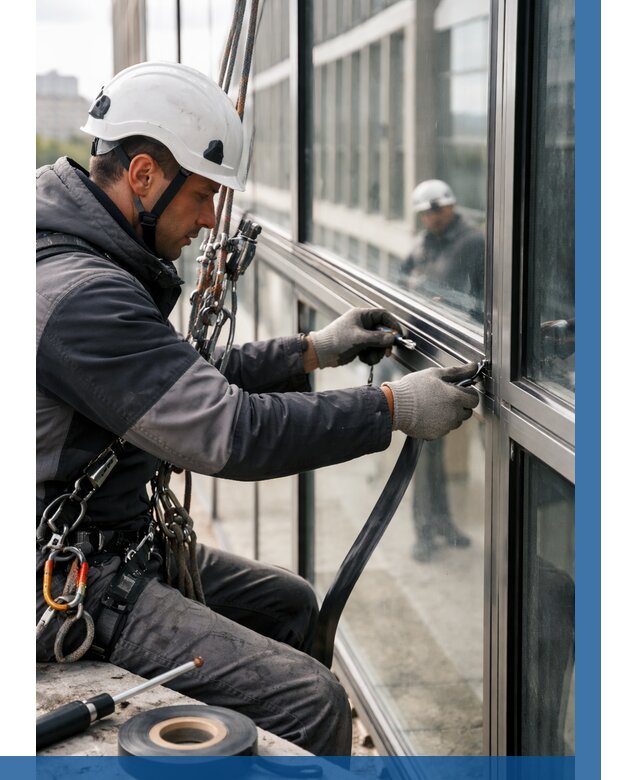 Ремонт витражных конструкций в Березниках от 3605 р. | ВЫСОТНИК-Брз