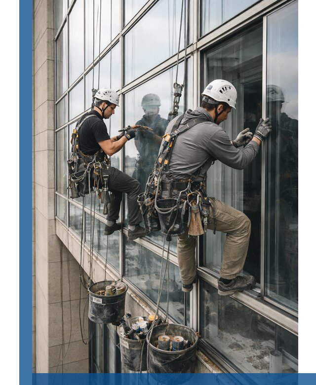 Ремонт витражных конструкций и фасадного остекления в Березниках