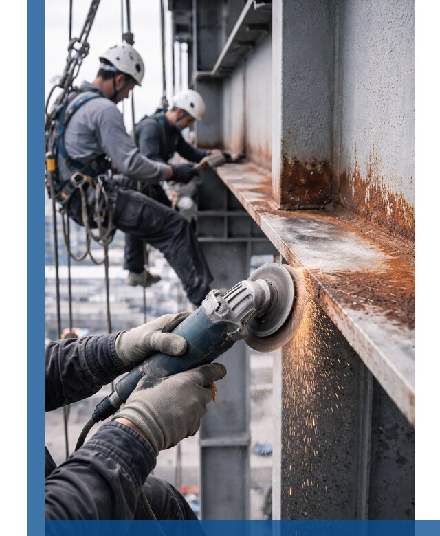 Зачистка металла от ржавчины и подготовка поверхностей в Березниках