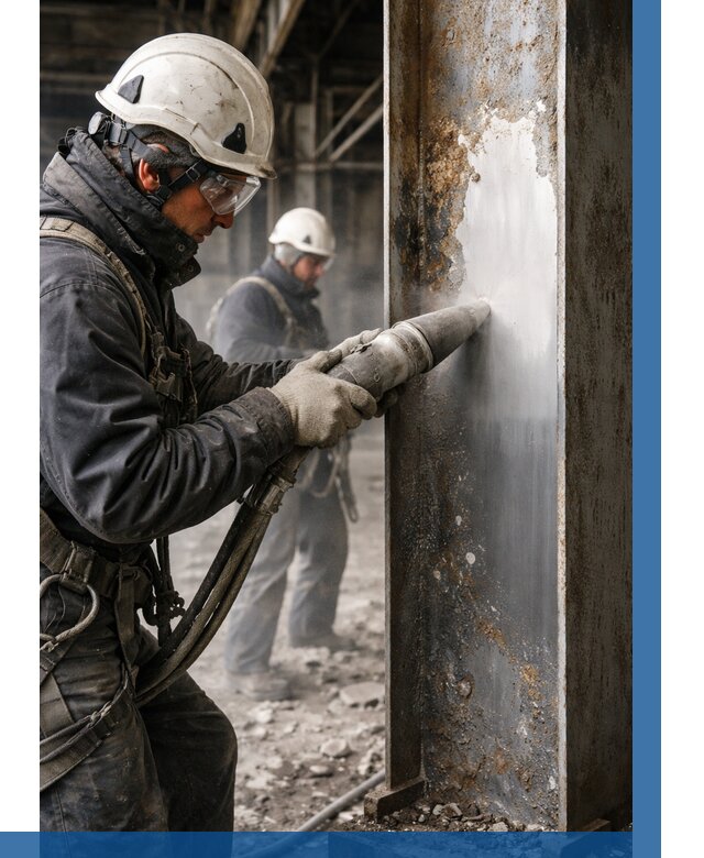 Удаление старой краски с металла в Березниках от 463 р. | ВЫСОТНИК-Брз