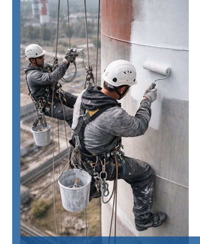 Покраска дымовых труб в Березниках: антикоррозийная защита и восстановление