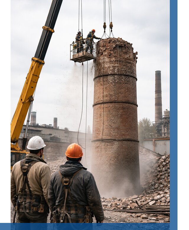 Демонтаж дымовой трубы в Березниках от 92691 р. | ВЫСОТНИК-Брз, смета