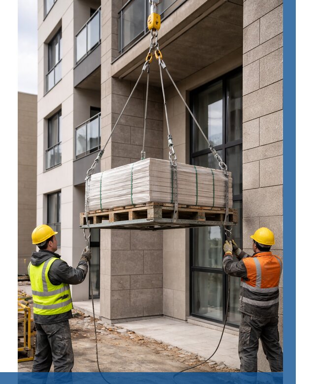 Подъем керамогранита на этаж в Березниках от 3605 р. | ВЫСОТНИК-Брз