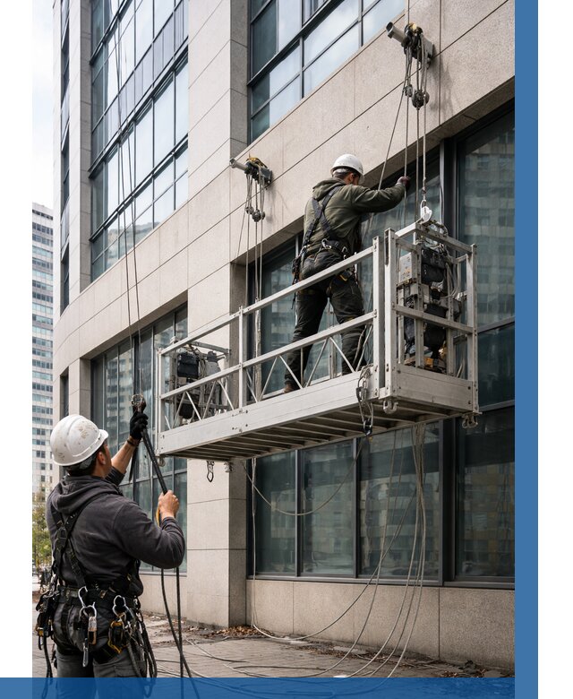 Монтаж и подъем фасадной люльки в Березниках от 12359 р. | ВЫСОТНИК-Брз