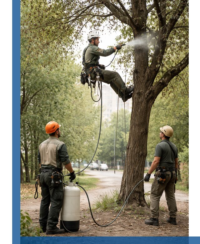 Обработка деревьев от вредителей в Березниках профессиональная защита