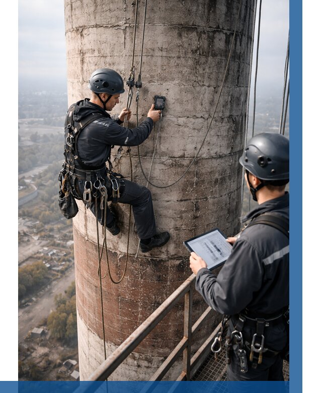 Обследование дымовой трубы в Березниках от 8239 р. | ВЫСОТНИК-Брз