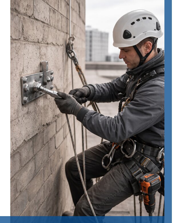 Установка анкерных точек в Березниках от 3605 р. | ВЫСОТНИК-Брз